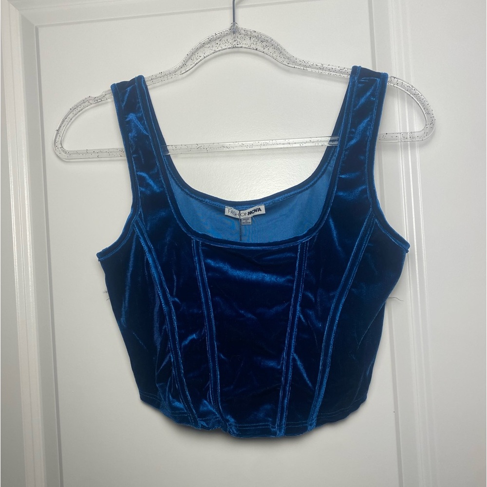 NWT FASHION NOVA VELVET TOP